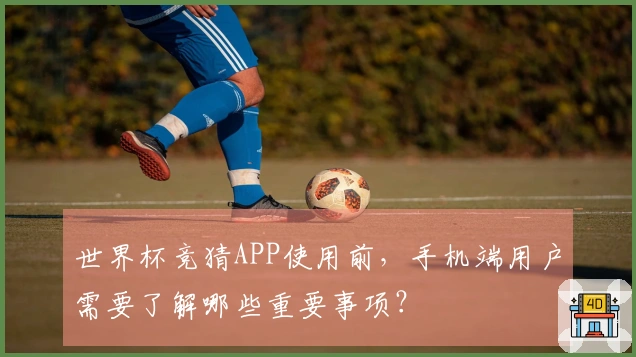 世界杯竞猜APP使用前，手机端用户需要了解哪些重要事项？